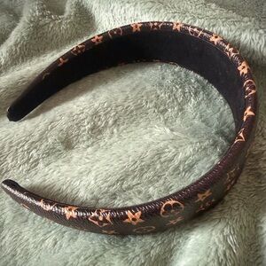 Designer Brown Floral Headband